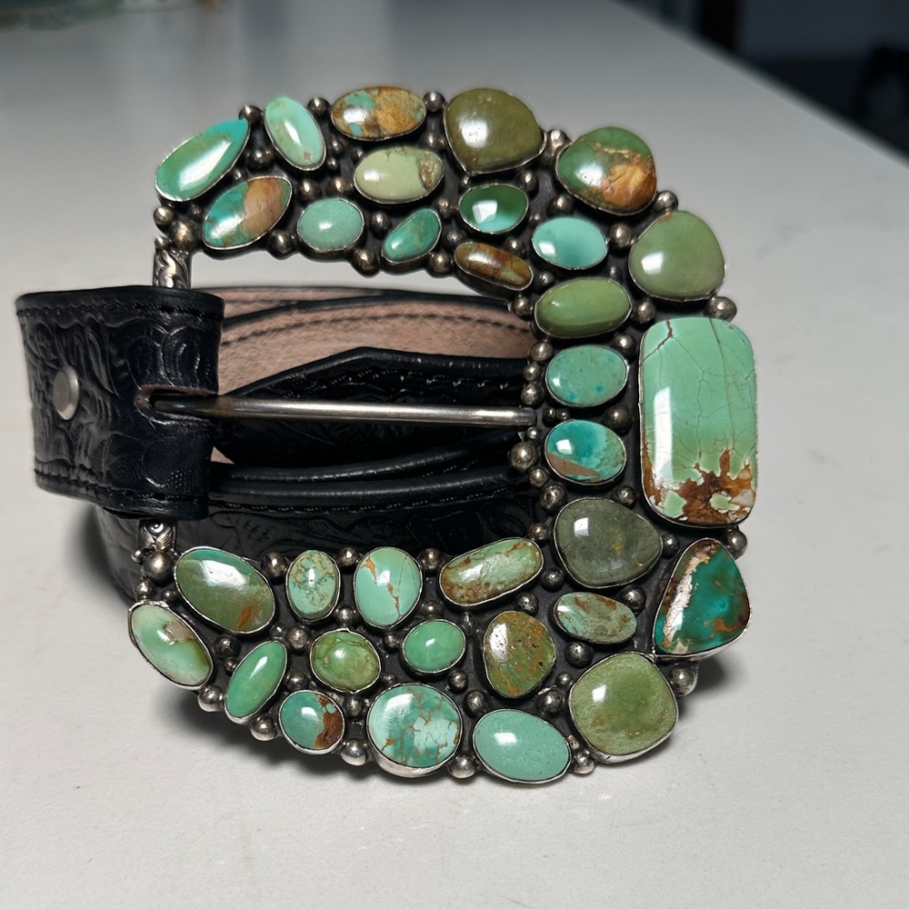 Turquoise Stone Belt Buckle